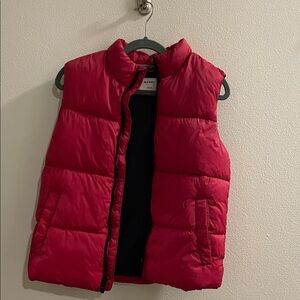 Old Navy Cherry Red Quilted Vest